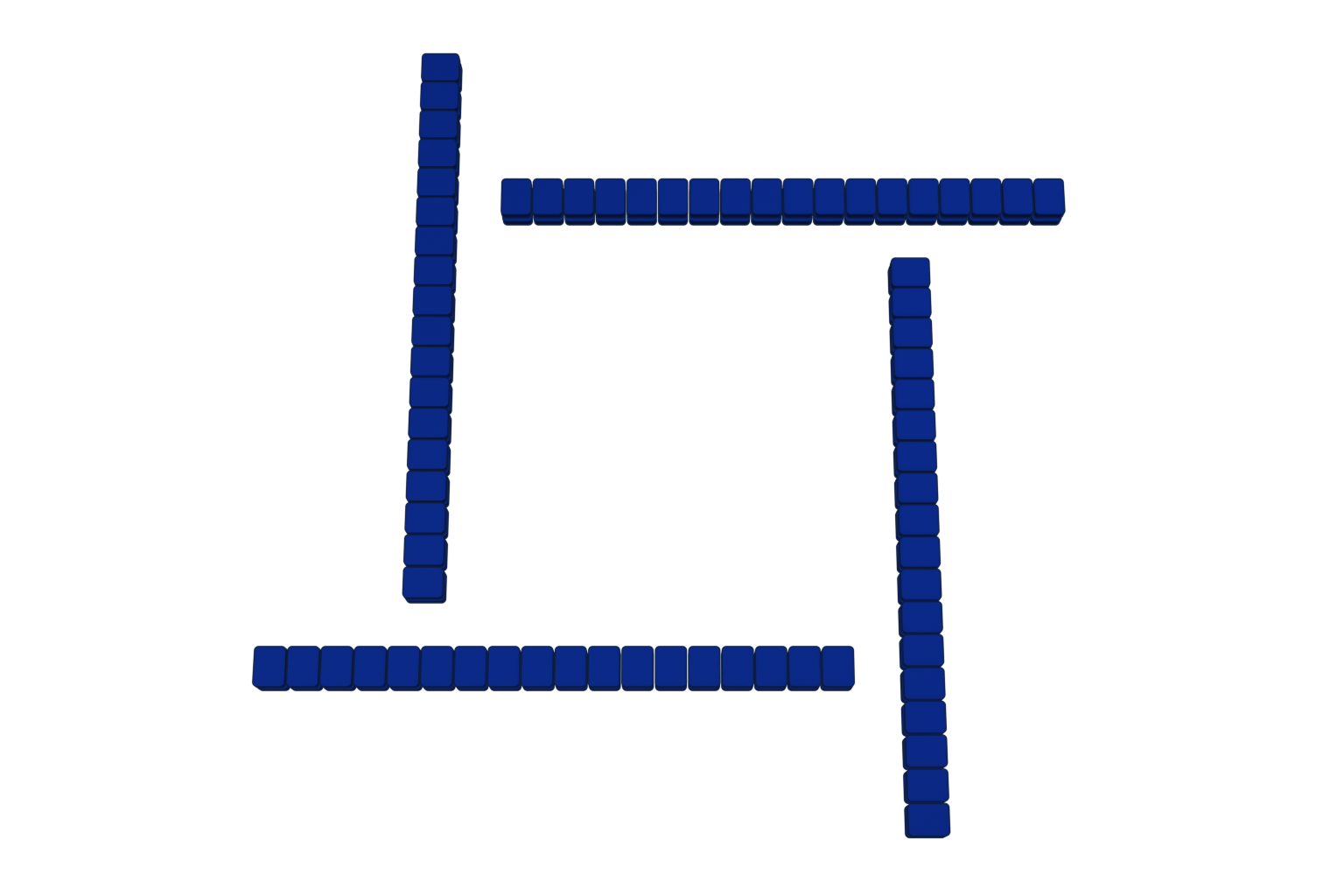 Four Mahjong walls labelled East, South, West and North, with a circular arrow showing anticlockwise player turns.